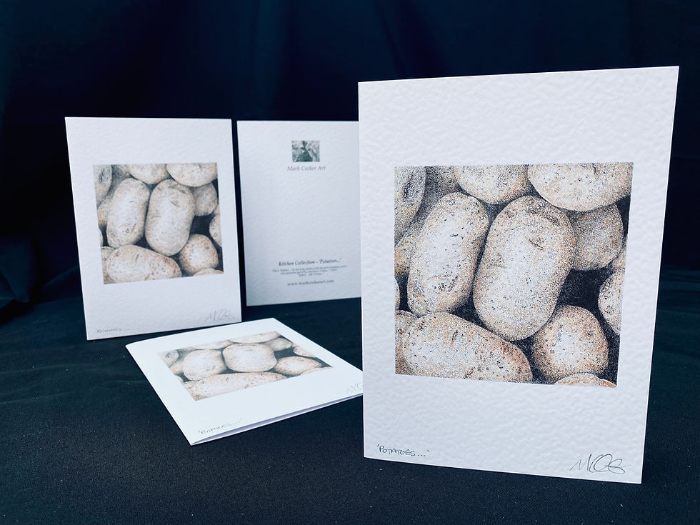 Thumbnail: 'Potatoes...' Signed Greetings Card