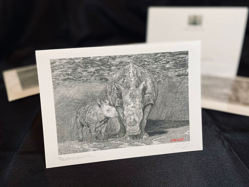 Thumbnail: 'Responsibility...' Signed Greetings Card