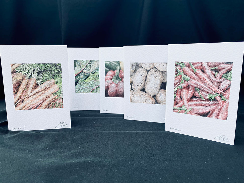 Thumbnail: 'Chillies...' Signed Greetings Card