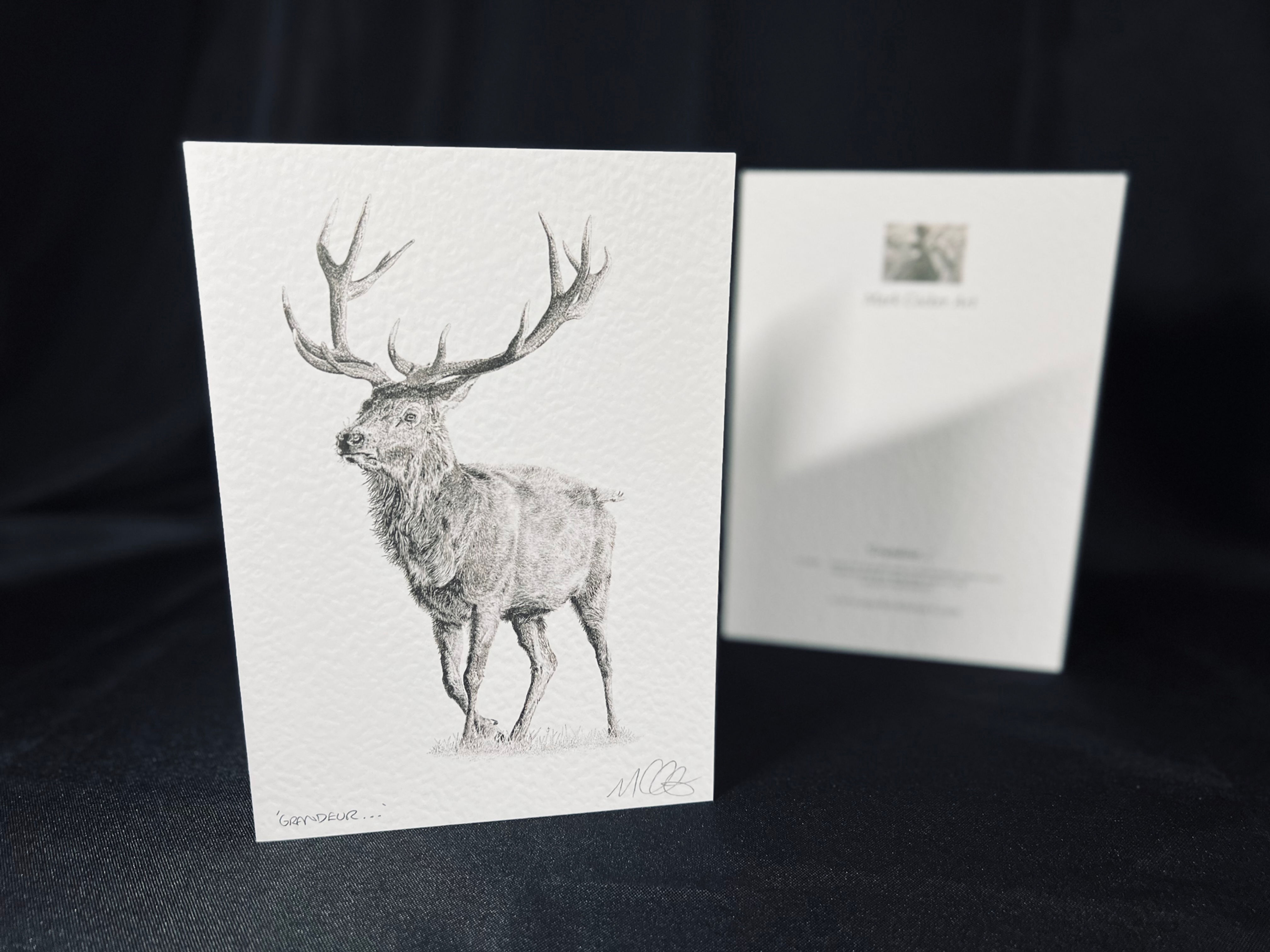 'Grandeur...' Signed Greetings Card