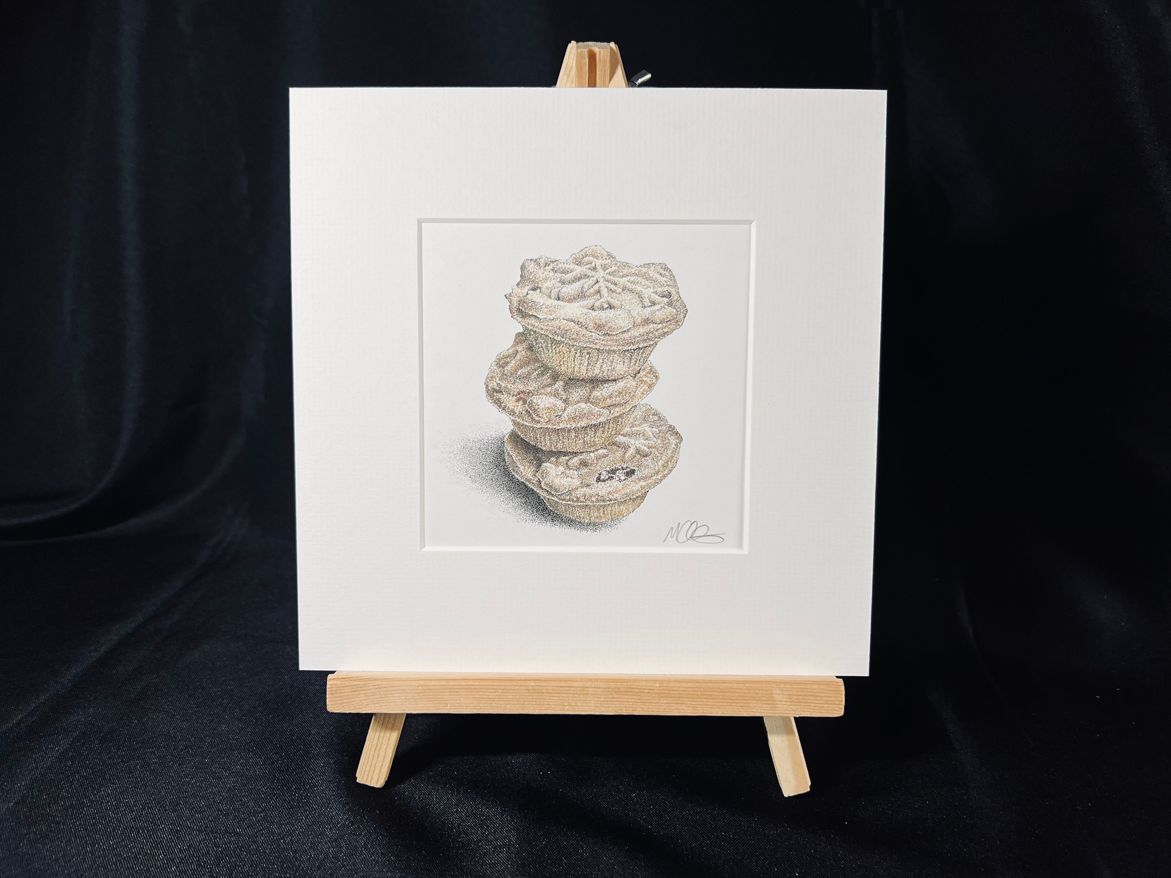 'Mince Pies...' Original from Mark Cocker Art