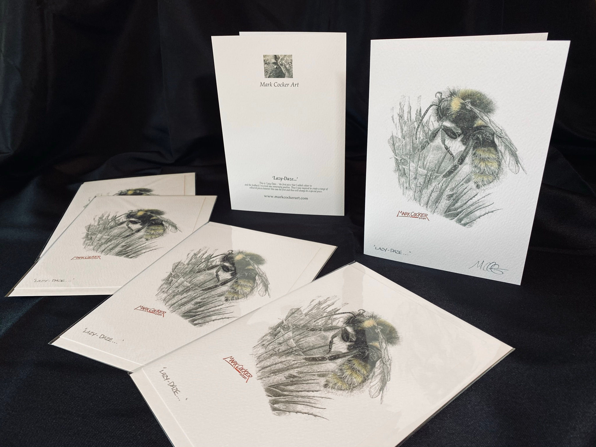 'Lazy-Daze...' Signed Greetings Card