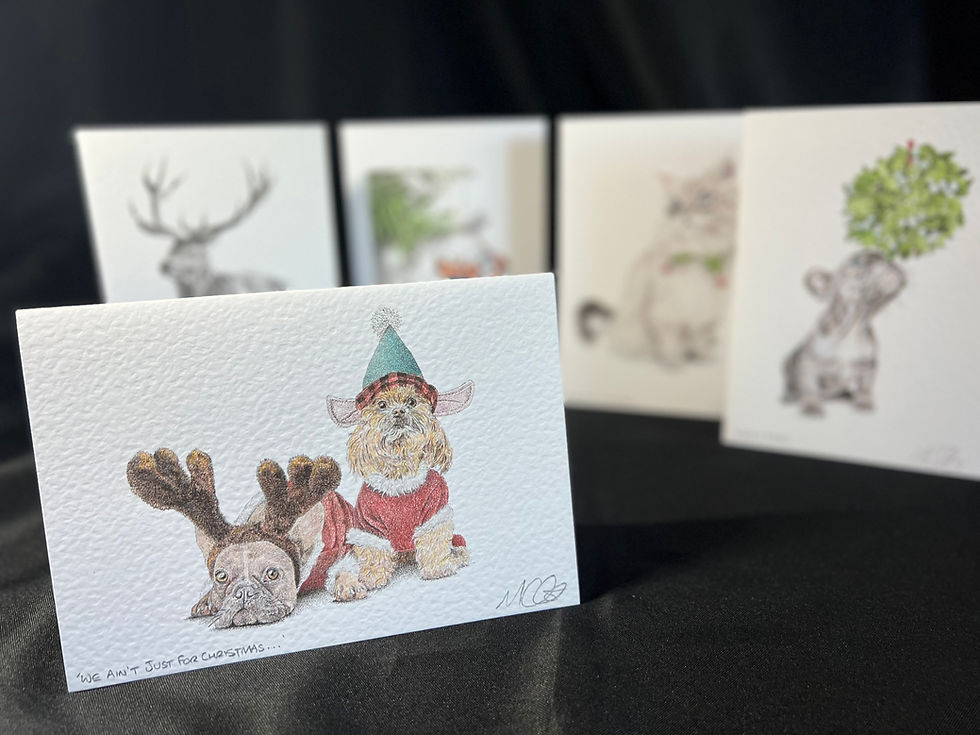 Thumbnail: 'We Ain't Just For Christmas...' Signed Greetings Card