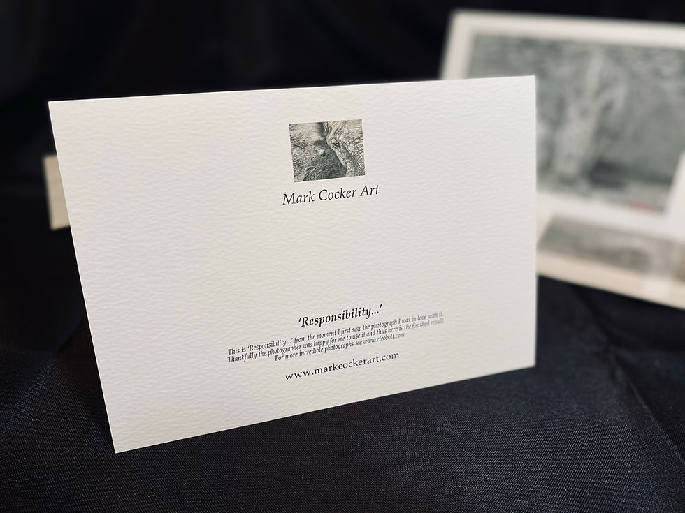 Thumbnail: 'Responsibility...' Signed Greetings Card