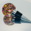 Thumbnail: Globe Wine Stopper with purple and pink glitter