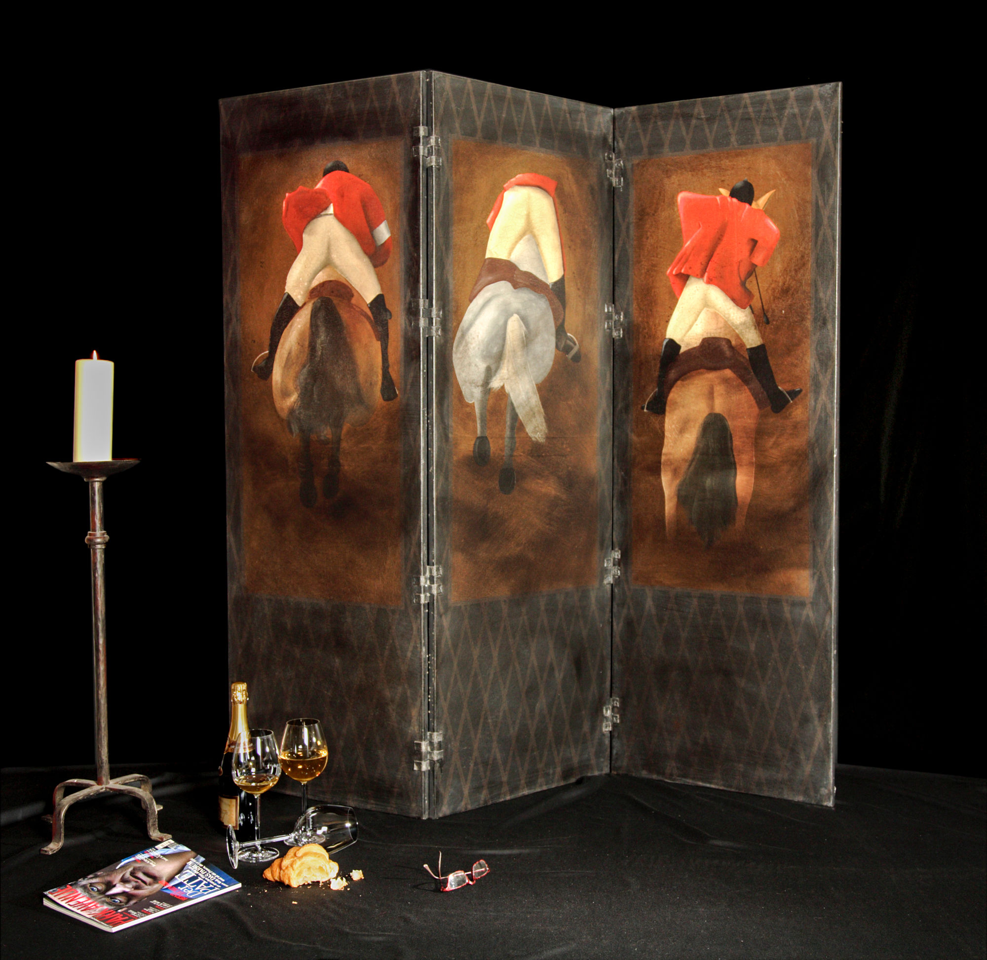 Paravent alte Machart