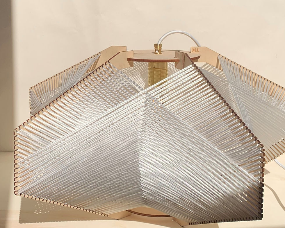 Miniature : Lampe "Scandinave" couleur chêne clair