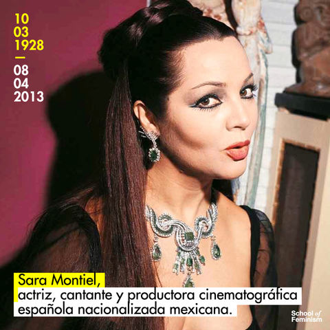 Sara Montiel, actriz, cantante y productora cinematográfica española nacionalizada mexicana.​