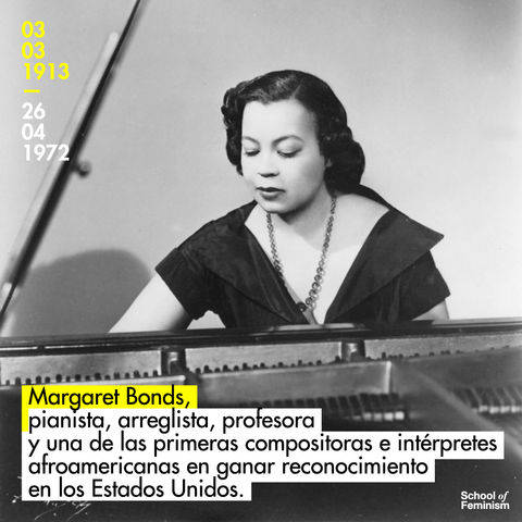 Margaret Bonds, una de las primeras compositoras e intérpretes afroamericanas reconocidas en EEUU.