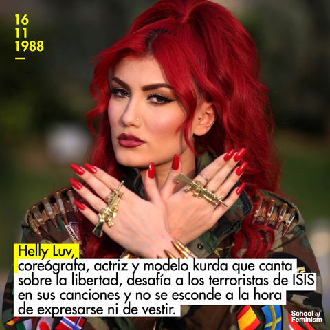 Helly Luv, coreógrafa, actriz y modelo kurda y una de las personas más odiadas y buscadas por ISIS.