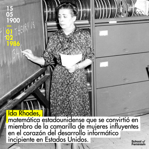 Ida Rhodes, matemática estadounidense y una de las mujeres influyentes  del desarrollo informático.
