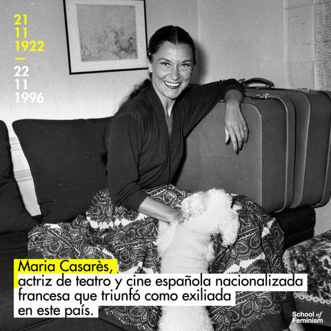 Maria Casarès, actriz española nacionalizada francesa que triunfó como exiliada en este país.