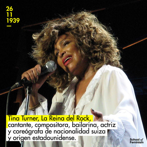 Tina Turner, cantante, compositora, bailarina, actriz y coreógrafa. La Reina del Rock.