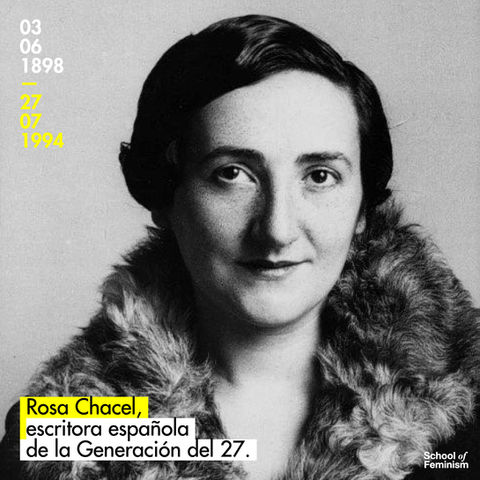 Rosa Chacel, escritora española de la Generación del 27.