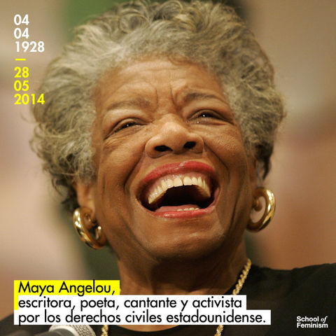 Maya Angelou, escritora, poeta, cantante, feminista y activista por los derechos civiles.