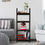 Thumbnail: Manhasset Slatted 4-Shelf Folding Bookcase