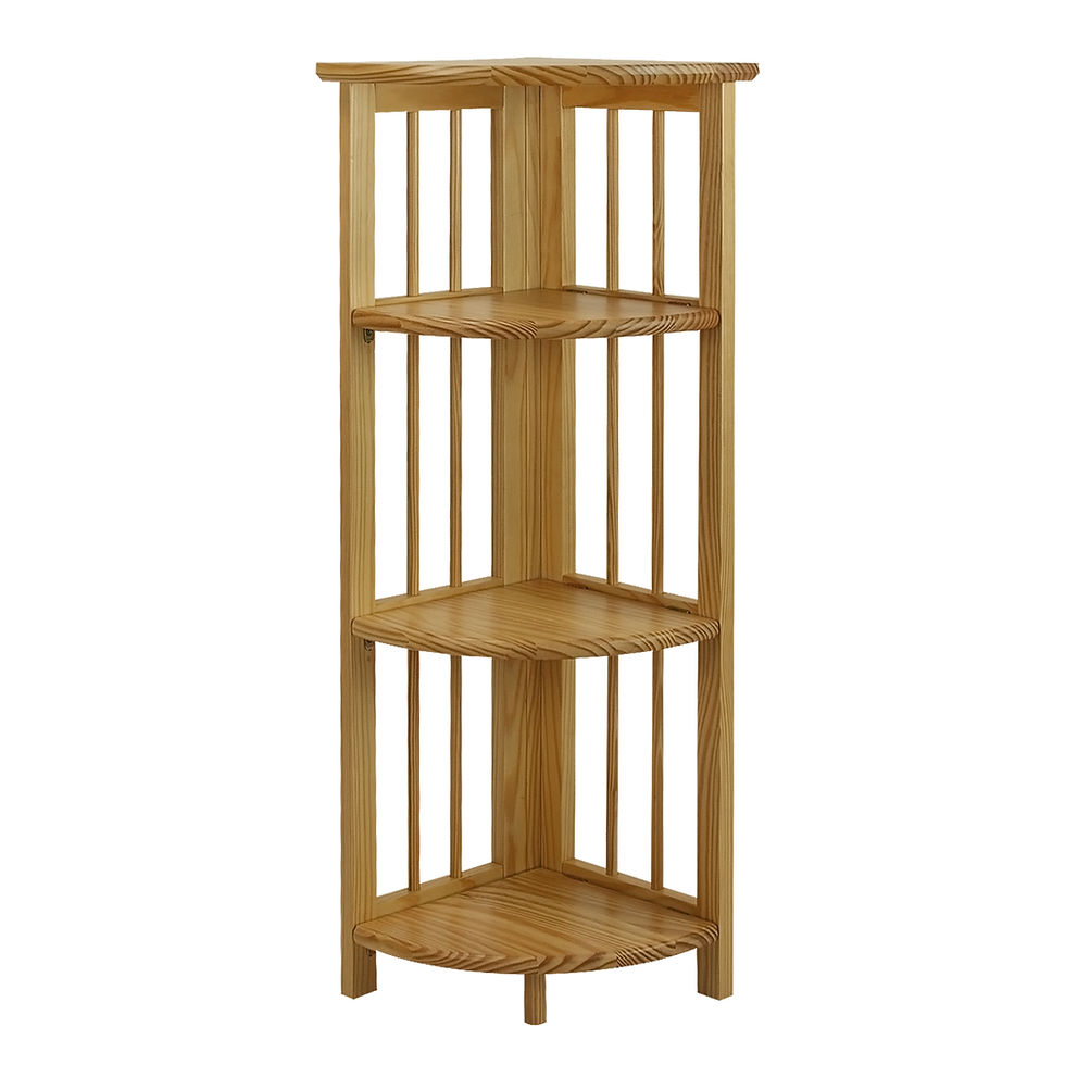 Thumbnail: 4-Shelf Corner Folding Bookcase