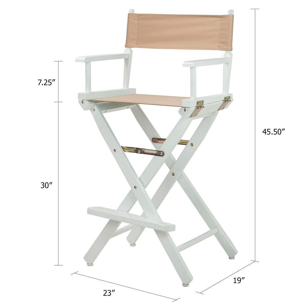 Thumbnail: 30" Director's Chair White Frame