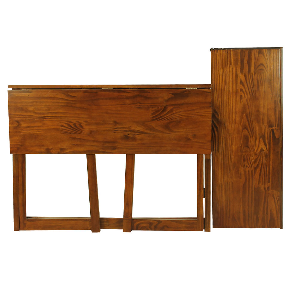 Thumbnail: Folding Desk with Pull-Out & USB Port-Warm Brown