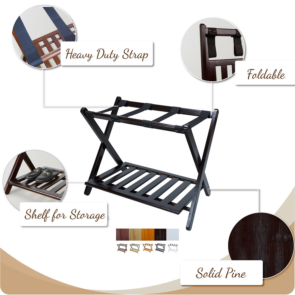 Thumbnail: Luggage Rack with Shelf