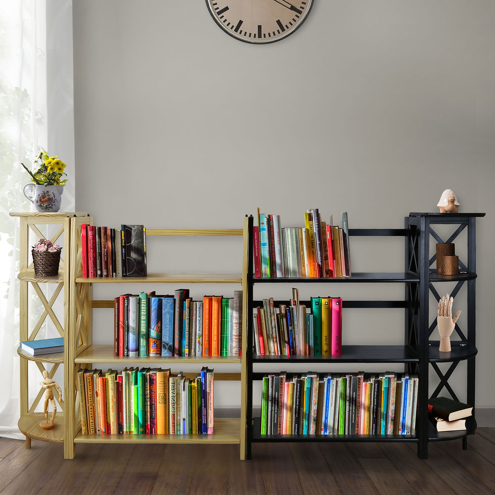 Thumbnail: Montego 4-Shelf Corner Folding Bookcase