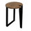 Thumbnail: Sundial Contemporary Round End Table with Solid Red Oak Top