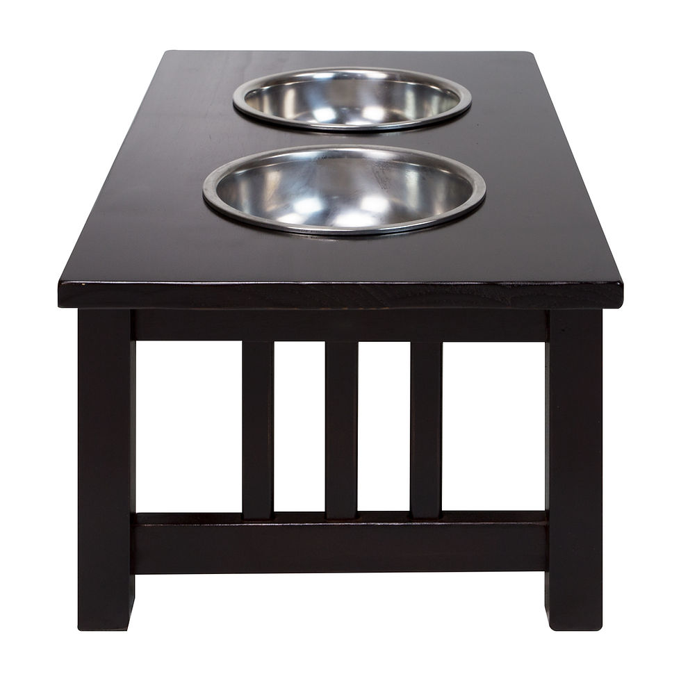 Thumbnail: Chappy Pet Feeder with Mission Style Legs