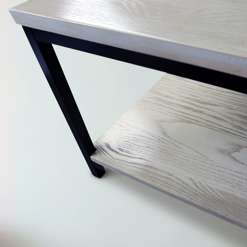 Thumbnail: Studio Coffee Table with Solid Red Oak Top and Shelf