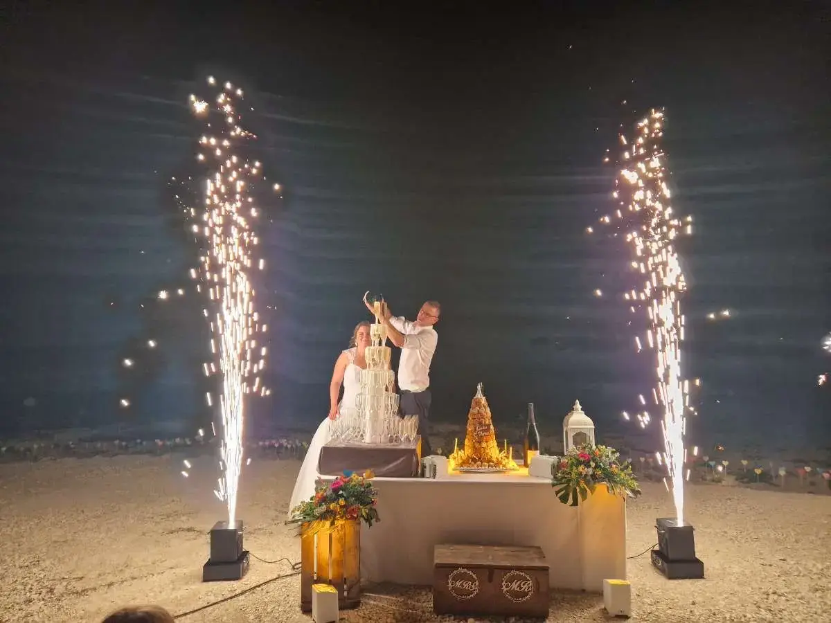 Machine étincelles froides