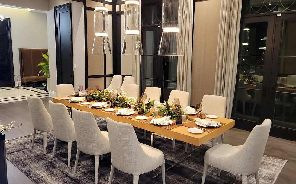 Table setting with ThinkOfood Careign and private events with Chef Andrey In Toronto and the GTA Custom menus and more