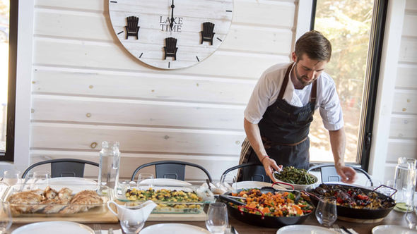 buffet service or family style with Chef Andrey and private chef, take a Chef