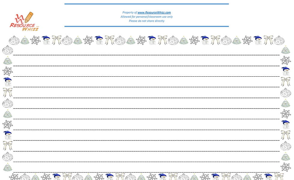 Thumbnail: Christmas - A White Christmas Page Border
