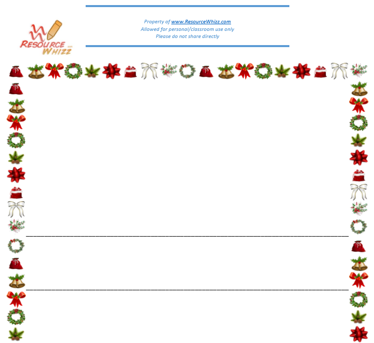 Thumbnail: Christmas - Decorations Page Border