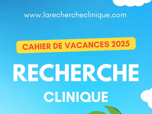 ☀️Cahier de vacances 2025 : Les mots croisés de la recherche clinique
