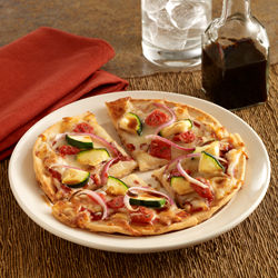 Mini pizzas vegetarianas