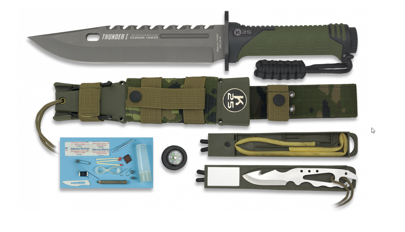 סכין שטח והישרדות THUNDER 1