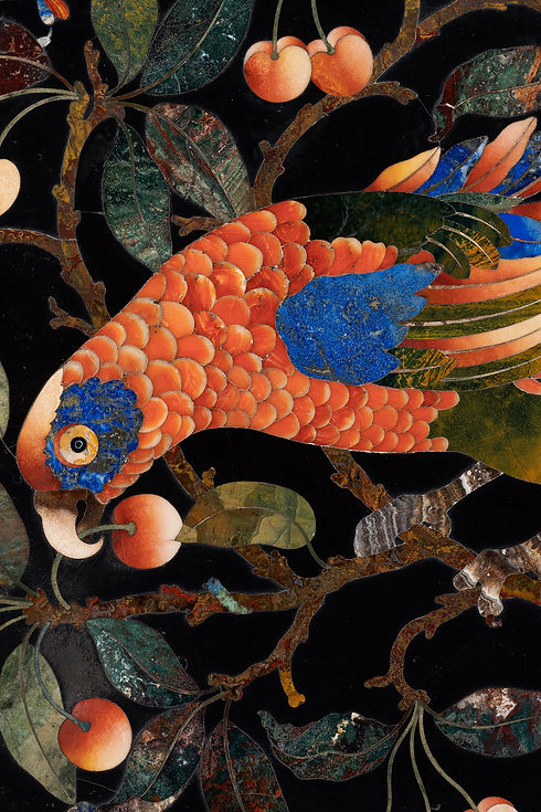 "Il Papagallo" A Medici's 'Opificio delle Pietre Dure' Workshop Masterpiece