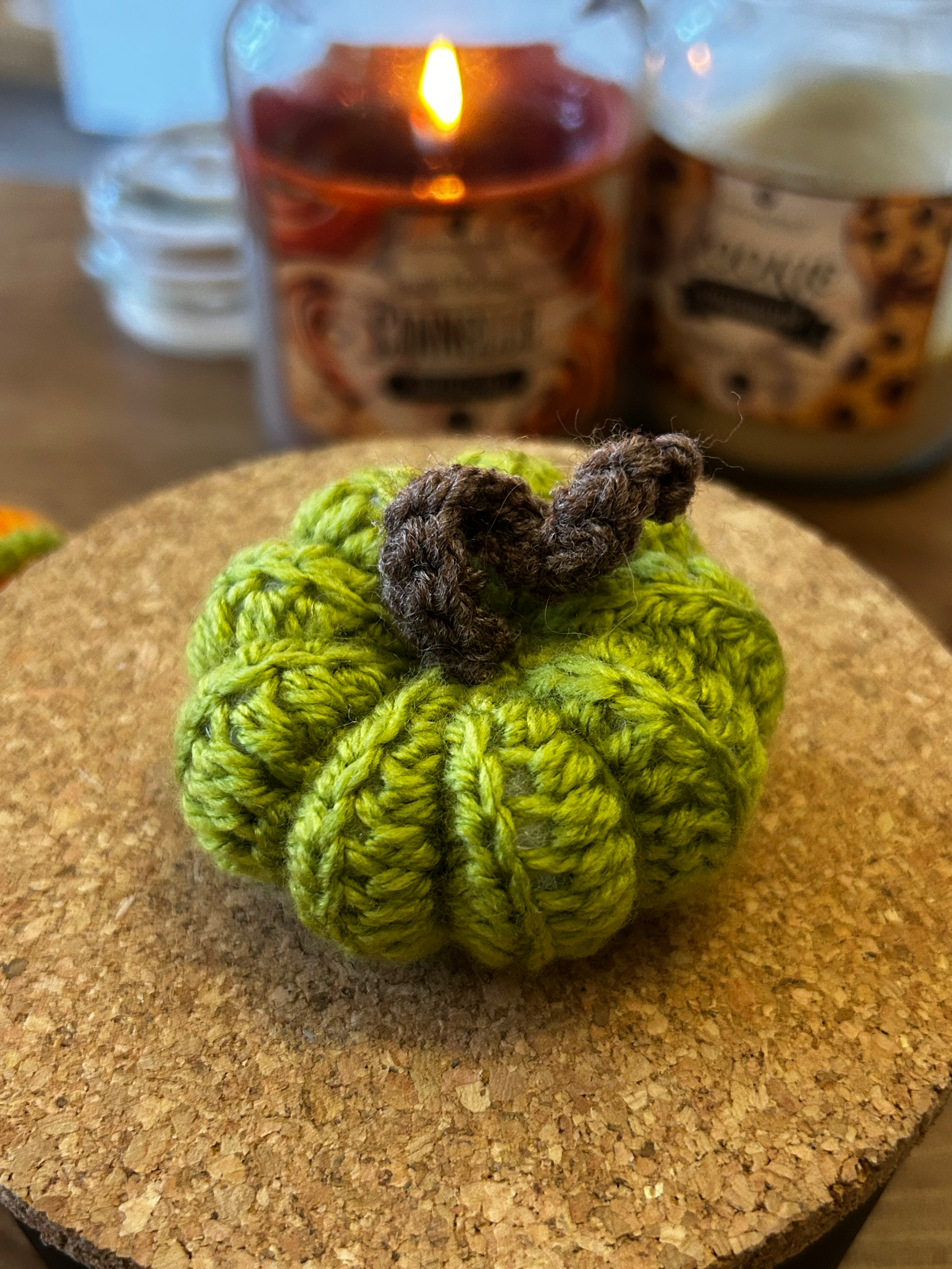 Citrouille de décoration verte 