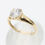 Thumbnail: 14ct Yellow Gold CZ Solitaire Ring