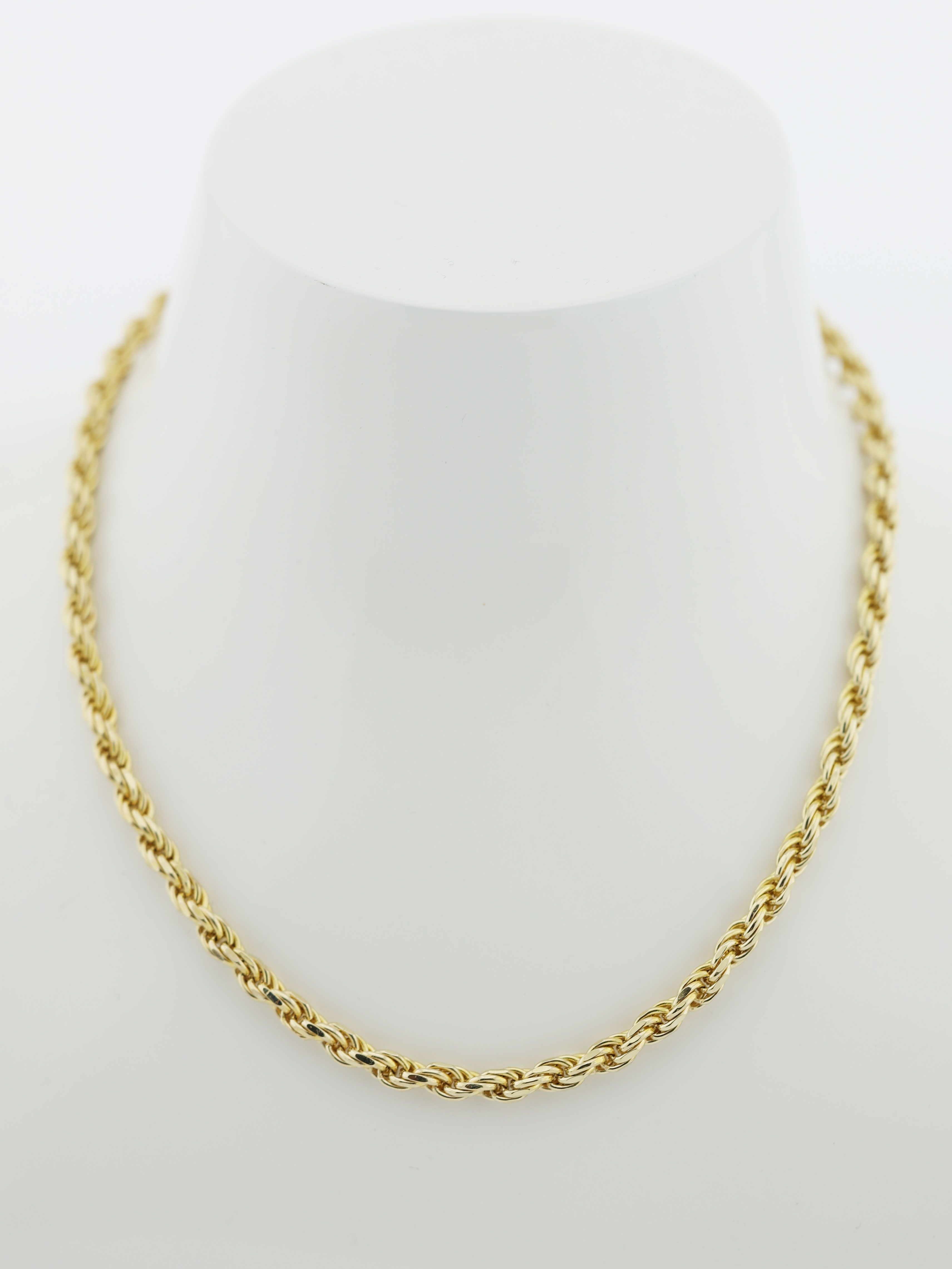 9ct Yellow Gold Rope Link Chain  15"