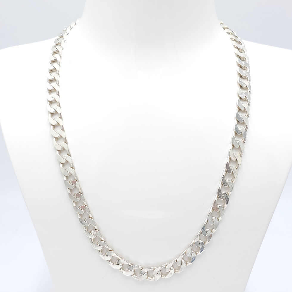 Sterling Silver 925 Curb Link Chain 20.5"