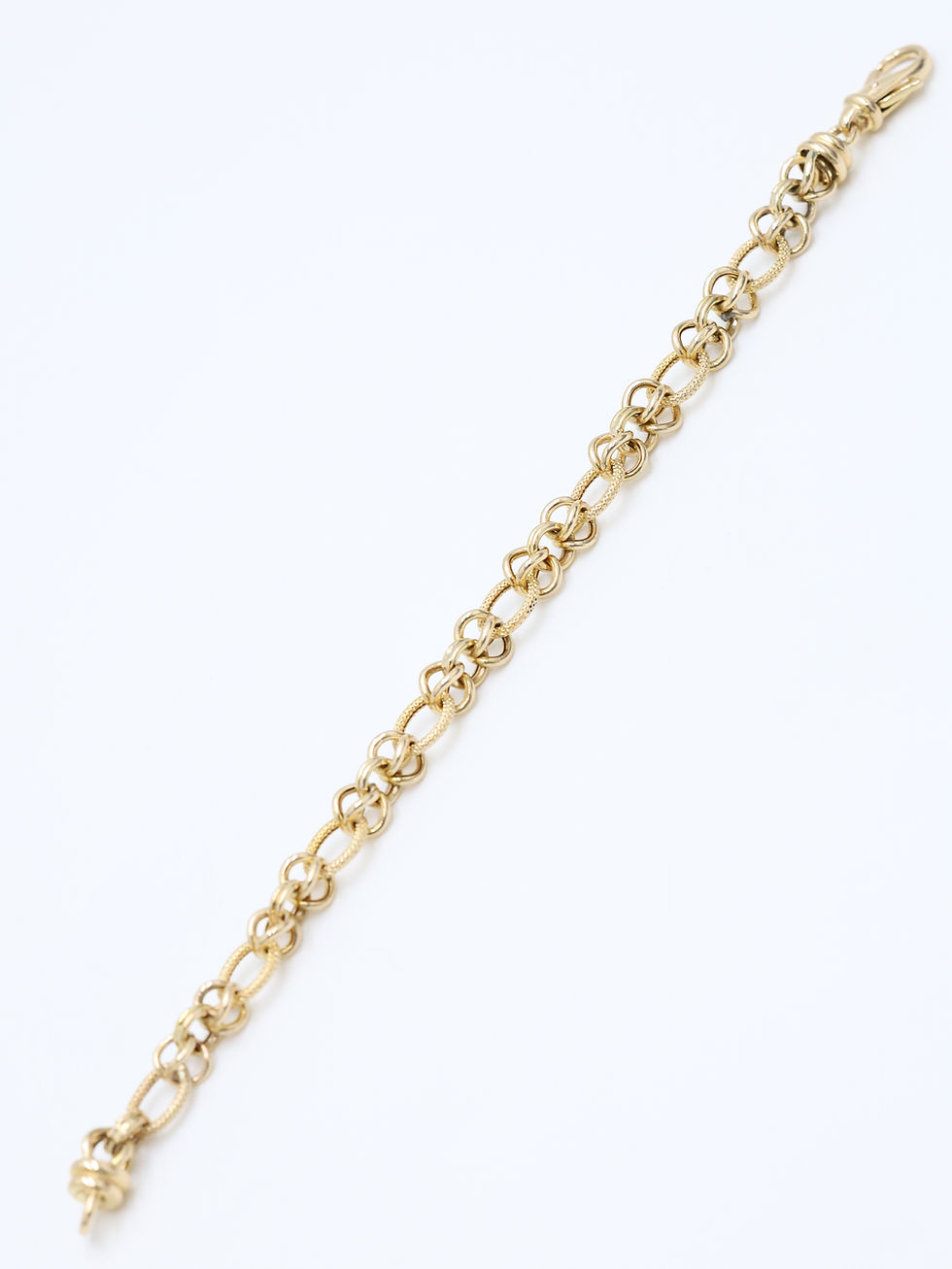 Thumbnail: 9ct Yellow Gold Multi Fancy Link Bracelet  7.5"