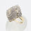 Thumbnail: 9ct Yellow Gold Diamond Encrusted Cluster Ring