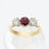 Thumbnail: 18ct Yellow Gold Stunning Ruby & Diamond Trilogy Ring
