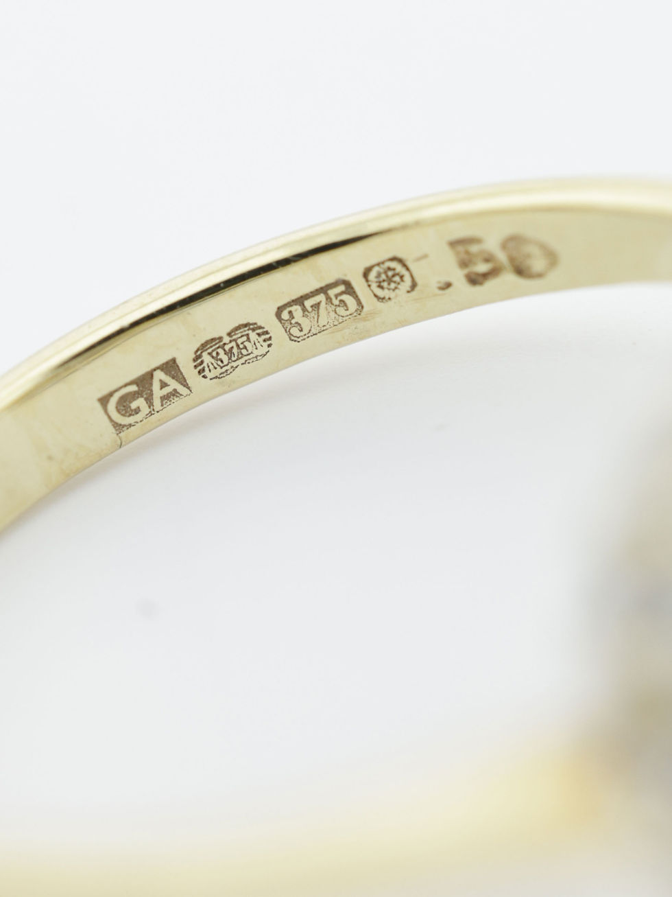Thumbnail: 9ct Yellow Gold 1/2 Carat Diamond Cluster Ring