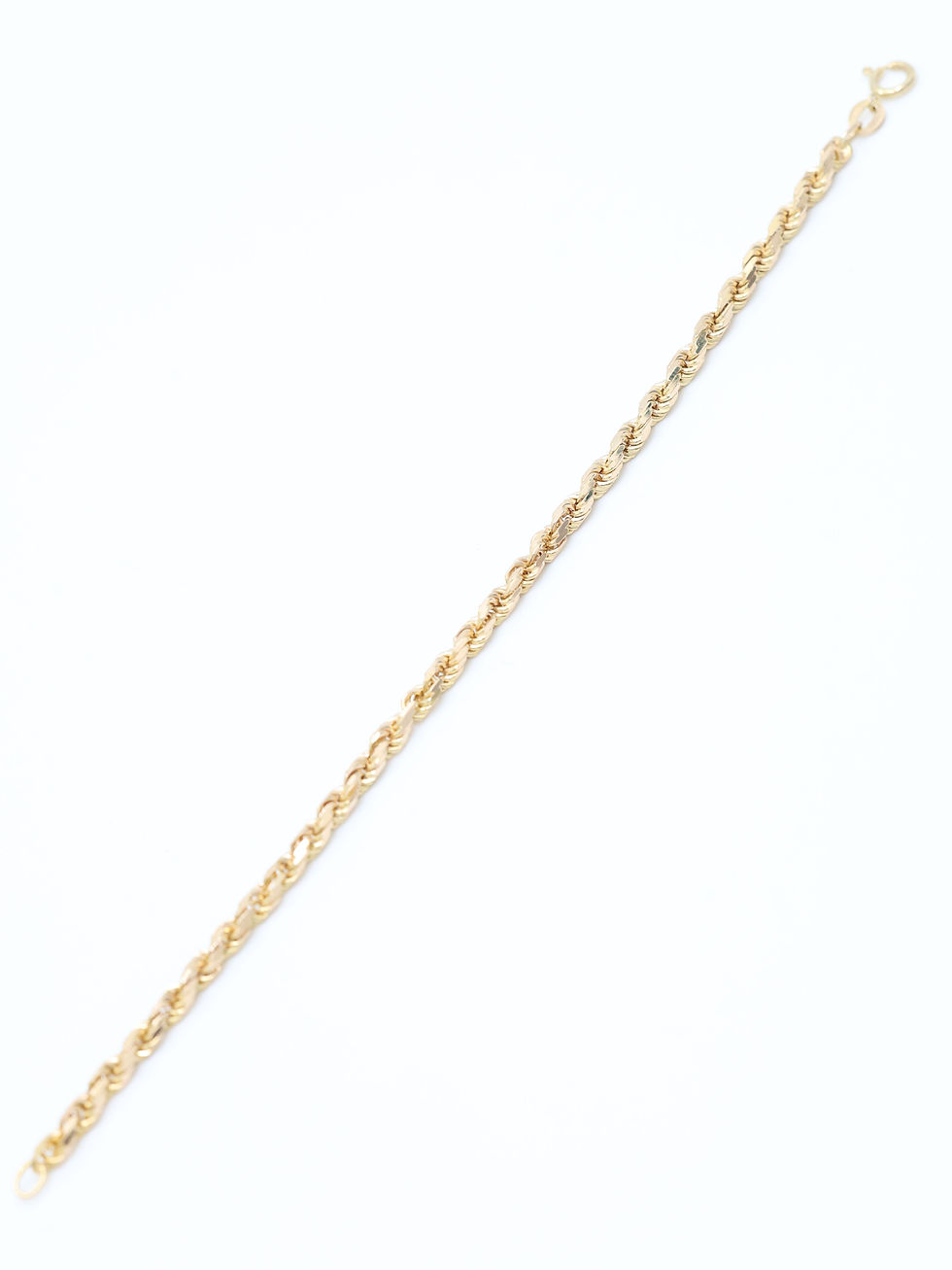 Thumbnail: 9ct Yellow Gold Rope Link Bracelet 7"