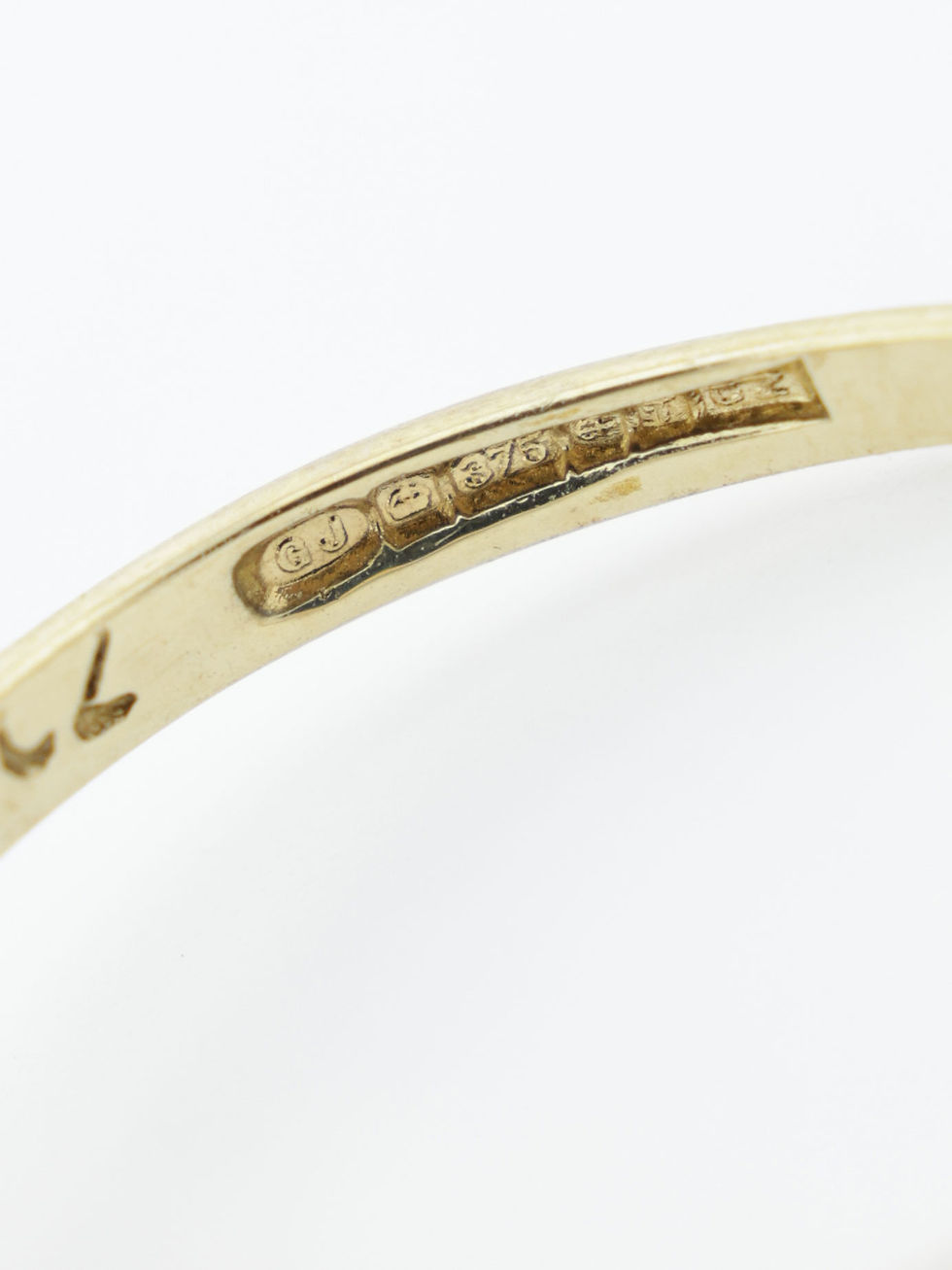 Thumbnail: 9ct Yellow Gold Spinel & CZ Wishbone Ring