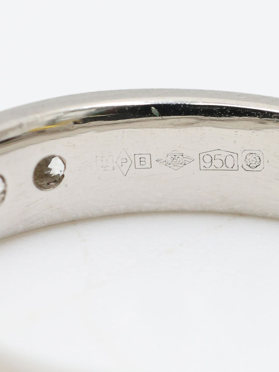 Thumbnail: Platinum 1/2 Carat VS2 Diamond Half Eternity Band Ring