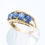 Thumbnail: 9ct Yellow Gold Kyanite Cabochon 4 Stone Ring