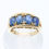 Thumbnail: 9ct Yellow Gold Kyanite Cabochon 4 Stone Ring